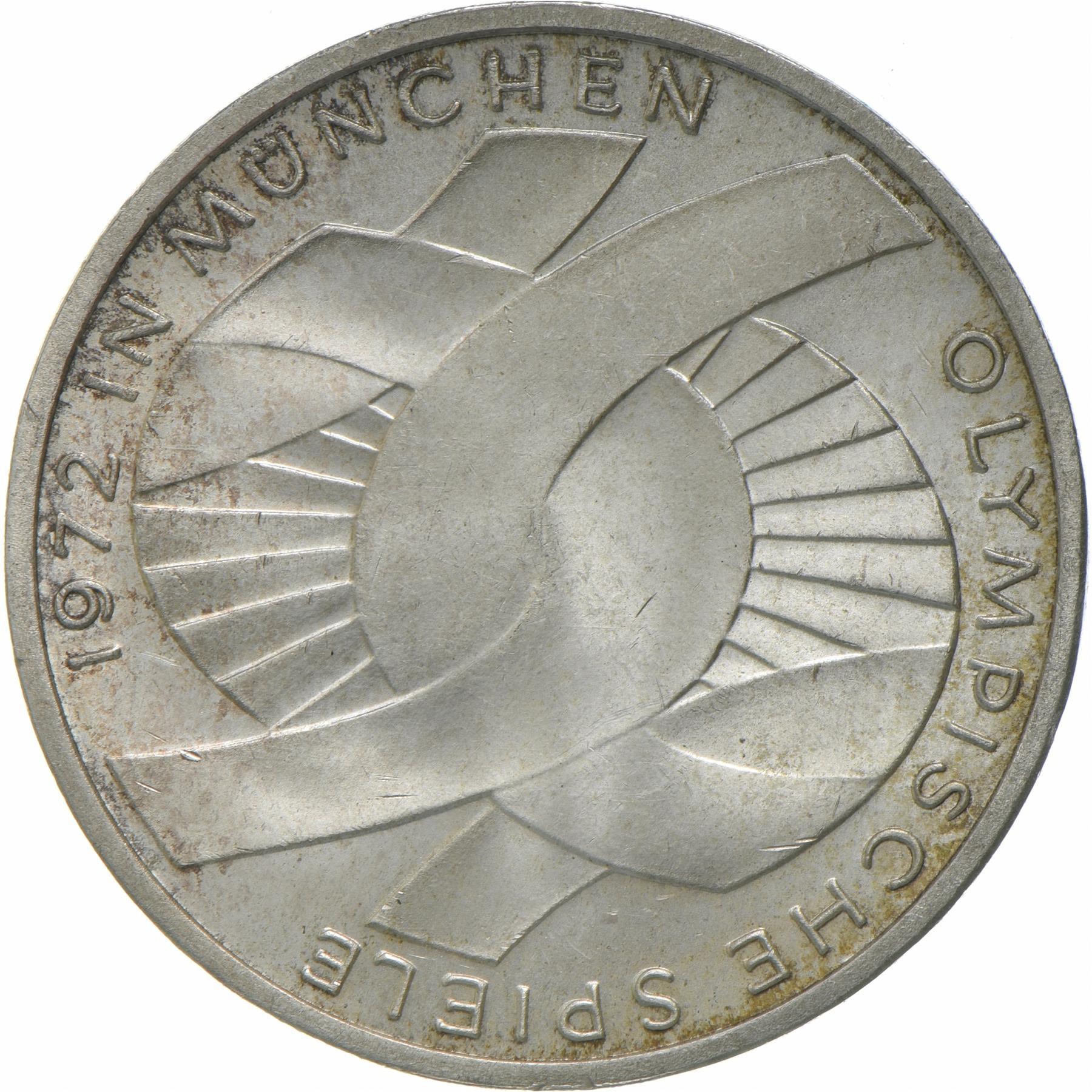 Federal Republic of Germany | 10 Deutsche Mark Coin | Olympic Games | KM:131 | 1972