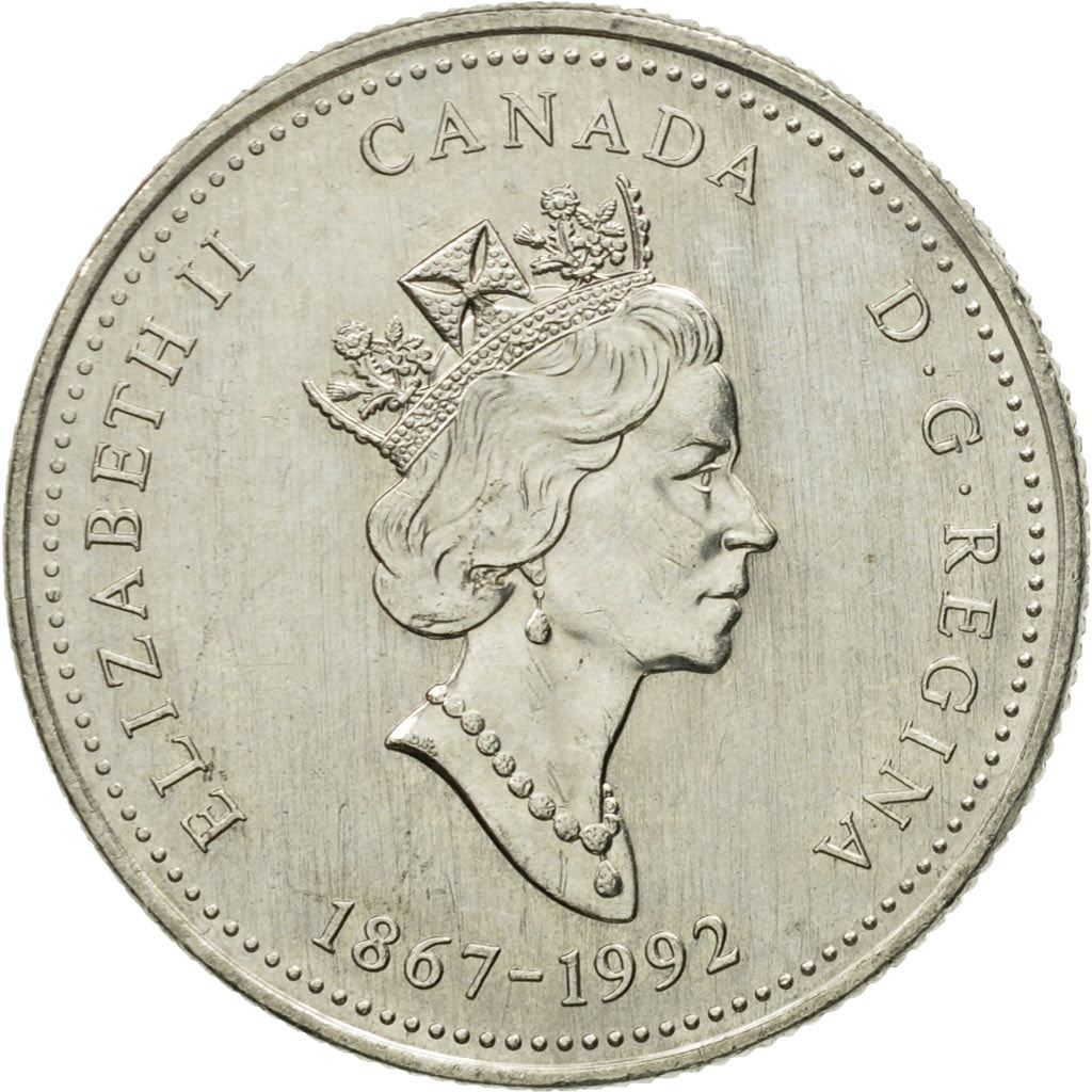 Canada | 25 Cents Coin | Nickel | Cousins Shore | KM:222 | 1992