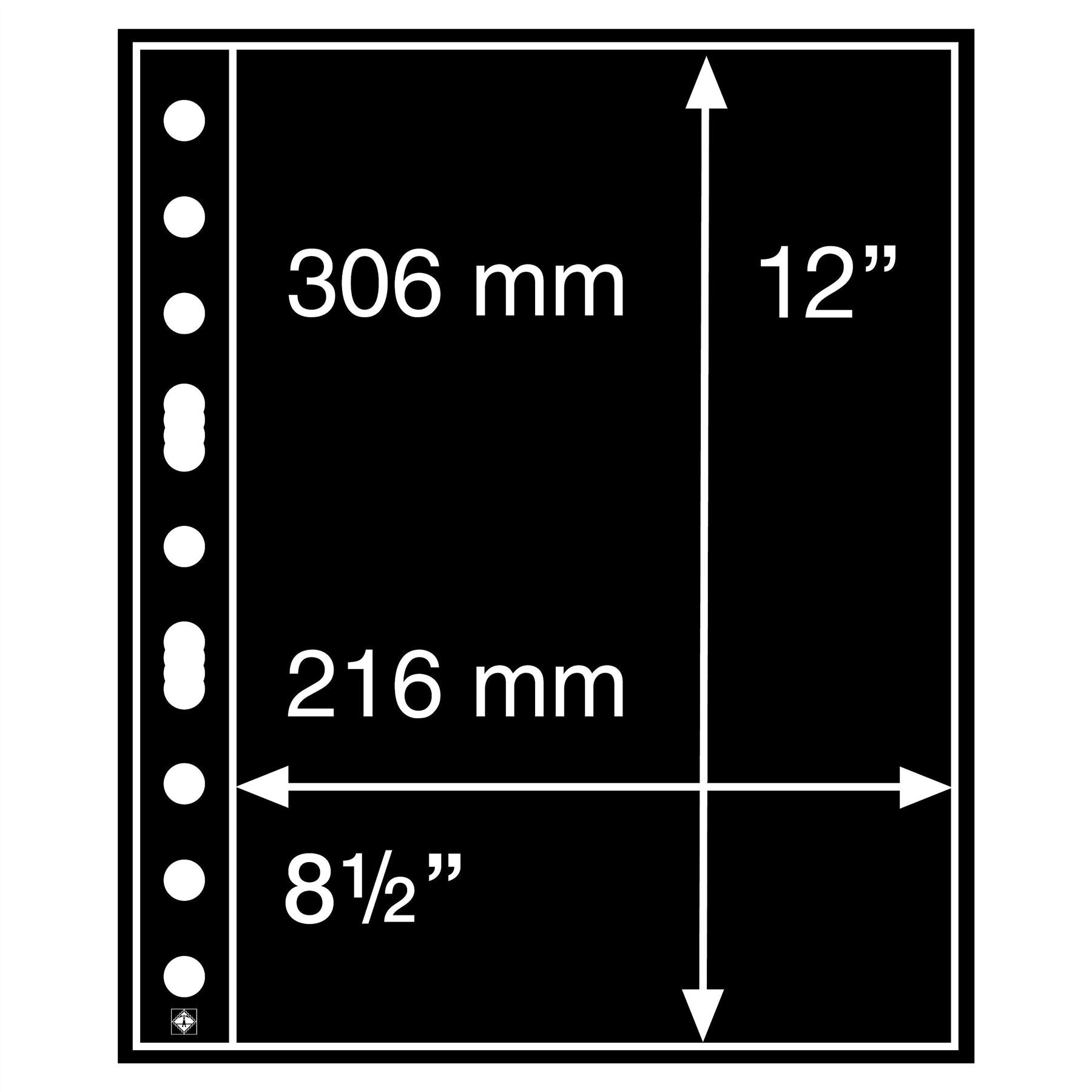 GRANDE Pocket Sheets for Ring Binders | Packs of 5 | Different Pocket Configurations | 2 Colors Available