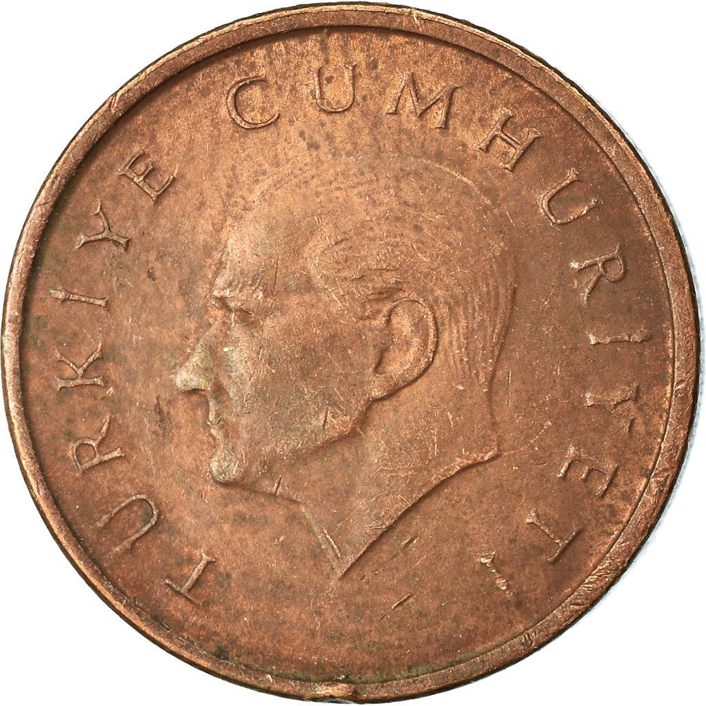 Turkey | 1000 Lira Coin | Crescent and Star | Oat Sprigs | Km:1028 | 1995 - 1998