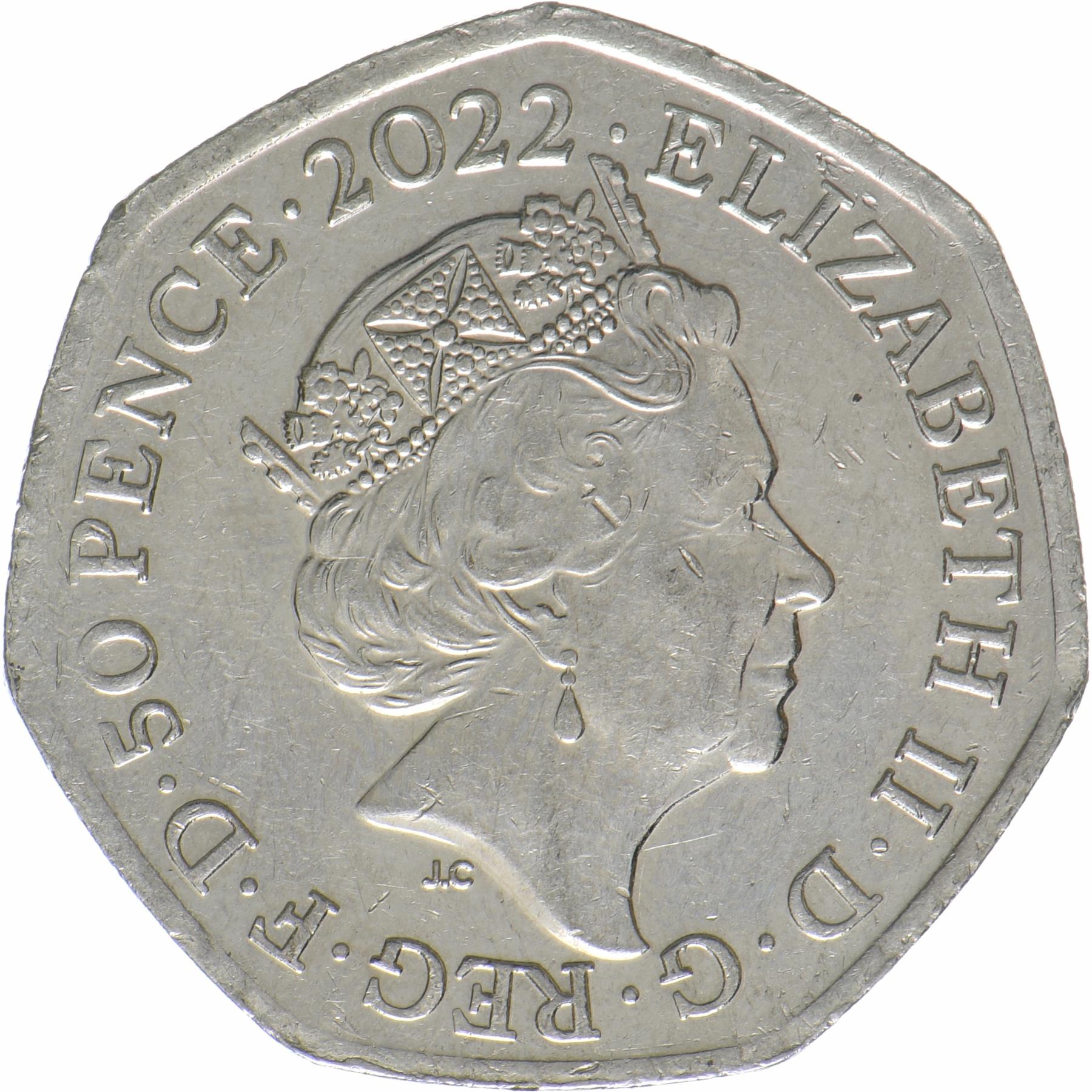 United Kingdom | 50 Pence Coin | Platinum Jubilee | KM:2151 | 2022