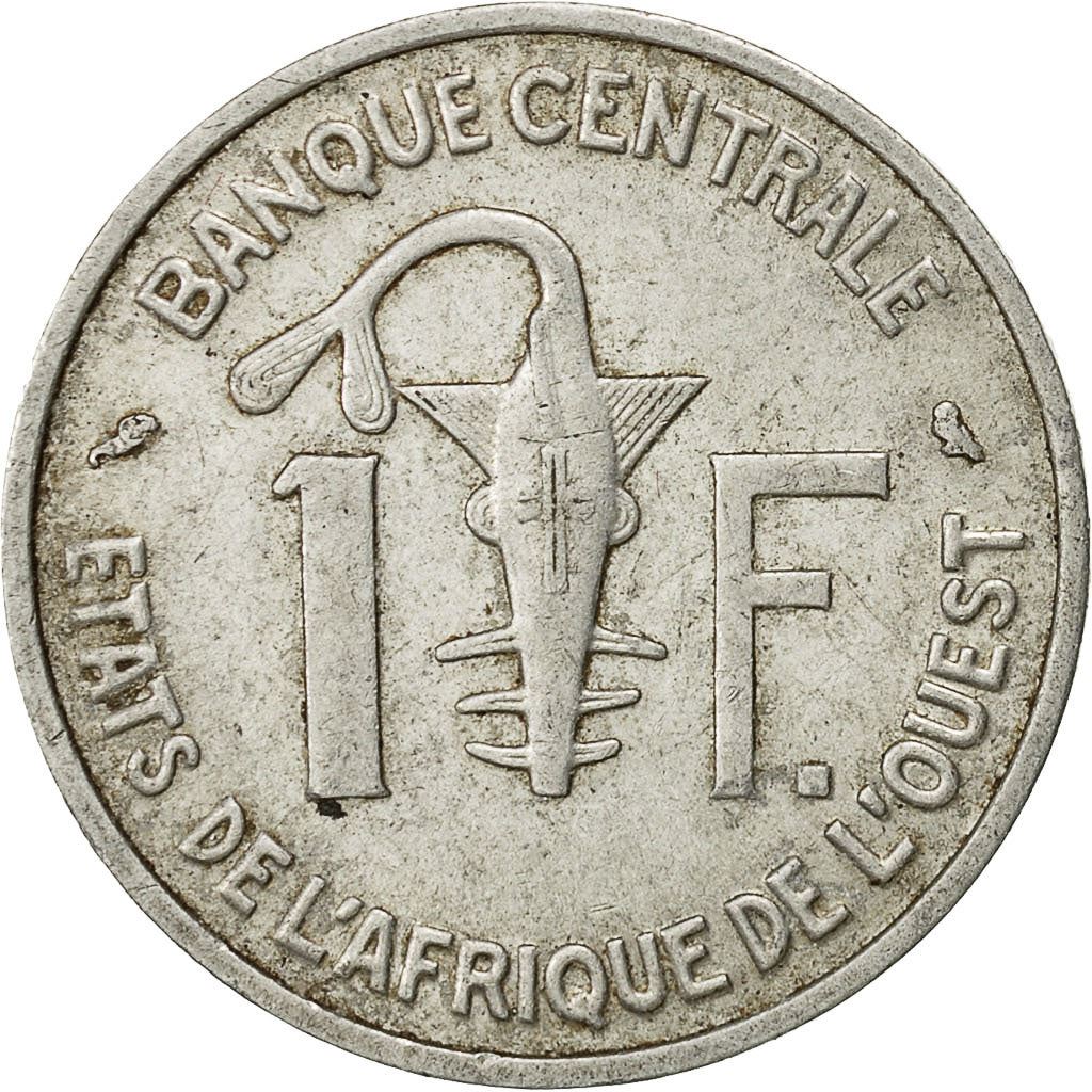 Western African States | 1 Franc Cfa Coin | Emblem of Central Bank | Gazelle | Km:3.1-3 | 1961 - 1975