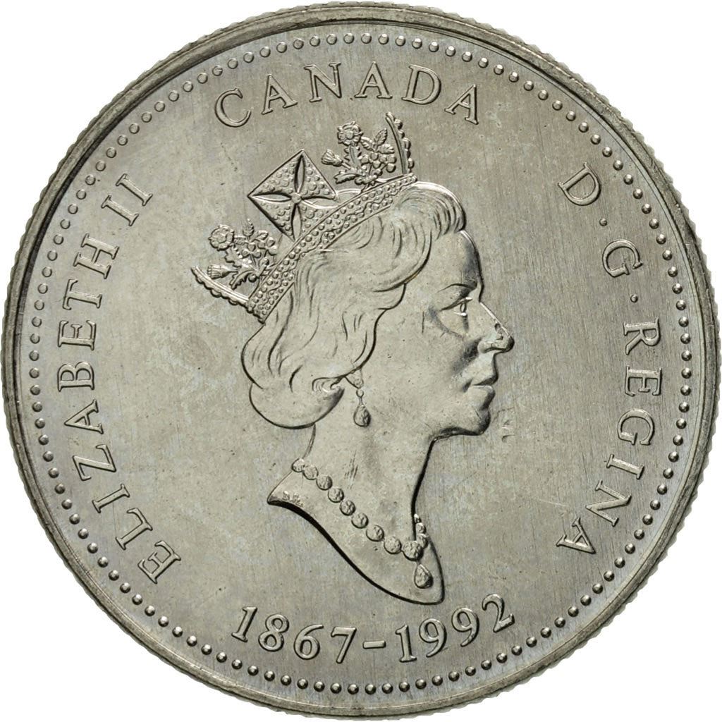Canada | 25 Cents Coin | Nickel | Alberta | KM:221 | 1992