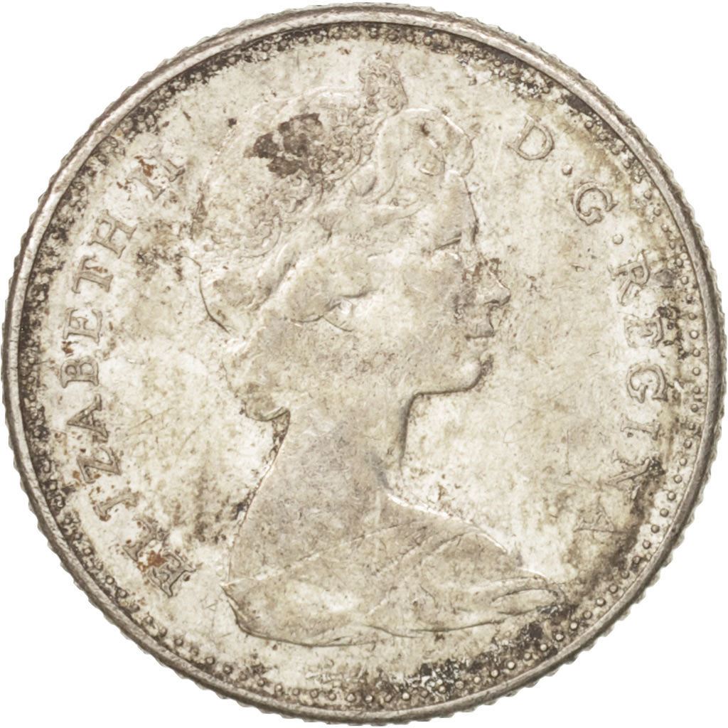 Canada | 10 cent mønt | Sølv | Makrel | KM:67a | 1967