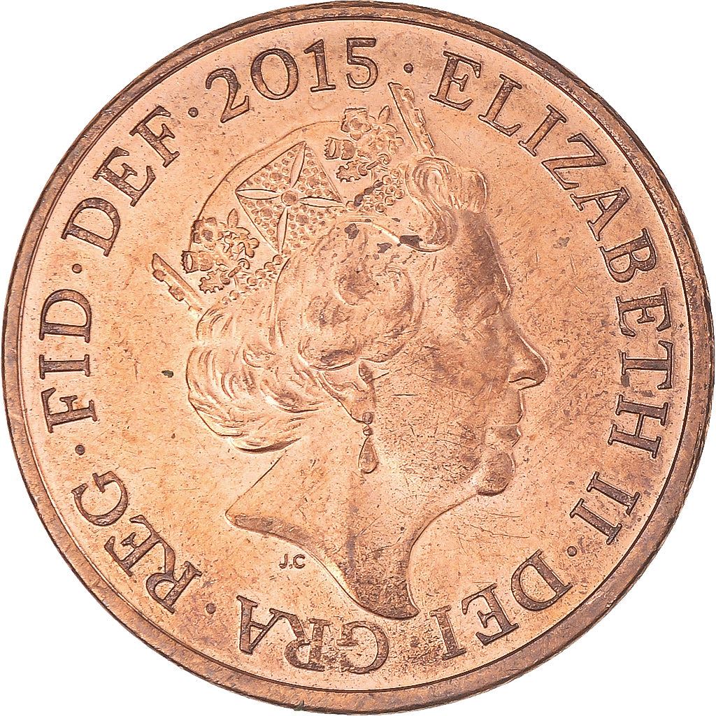 United Kingdom | 2 Pence Coin | Elizabeth II | Km:1333 | 2015 - 2022