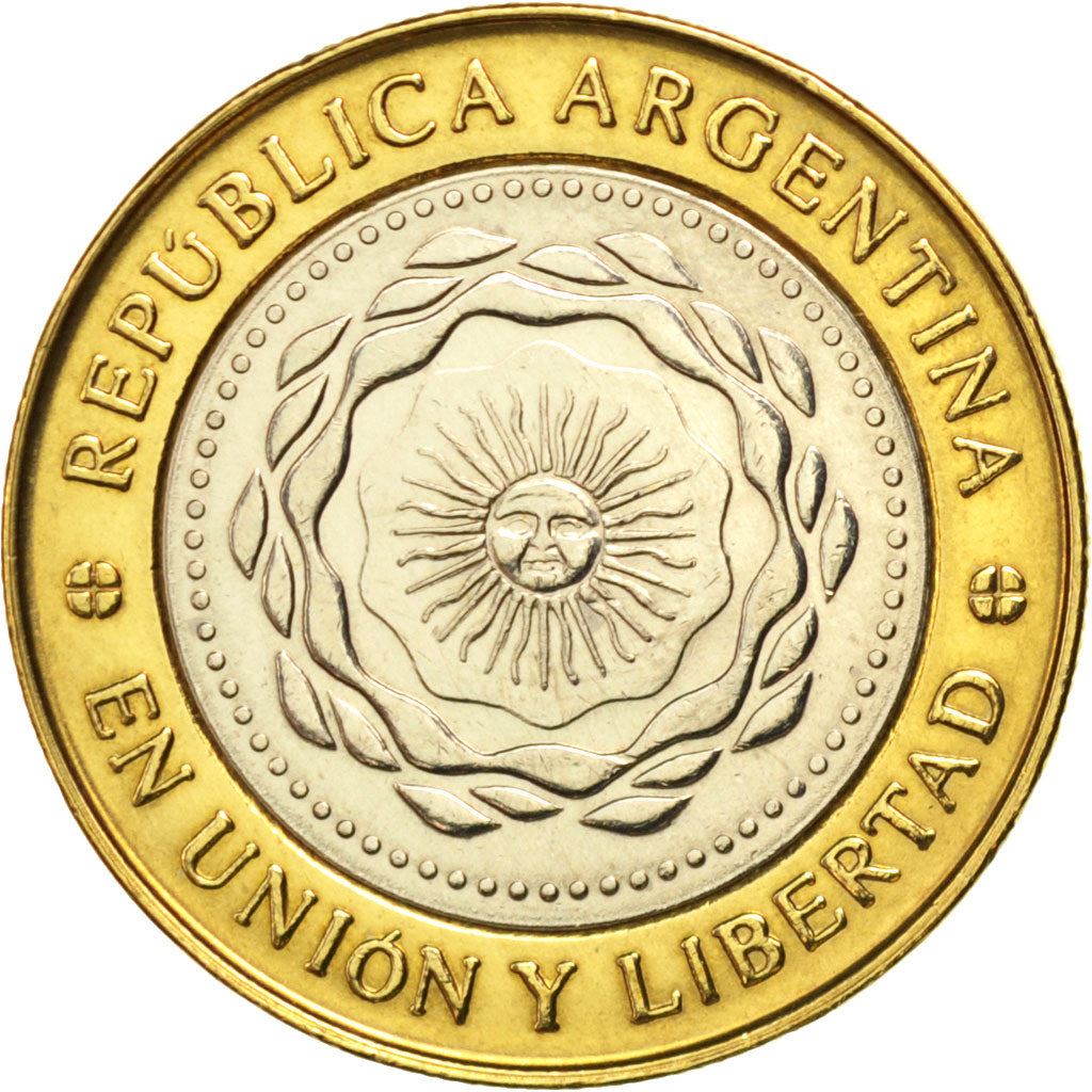 Argentina 2 Pesos | May Revolution | Bicentenario Logo Coin | KM165 | 2010 - 2016