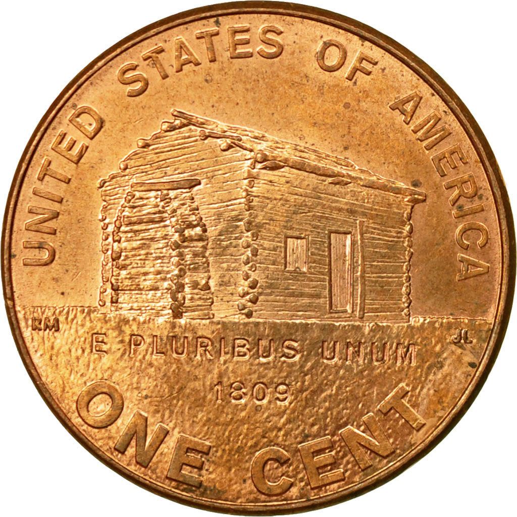 United States | 1 Cent Coin | Log Cabin | Km:441 | 2009