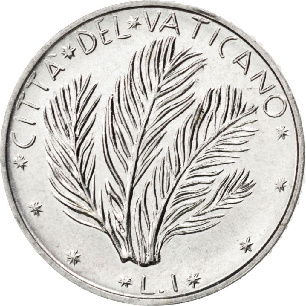 Vatican City | 1 Lira Coin | FAO | Aluminium | KM:116 | 1970-1977