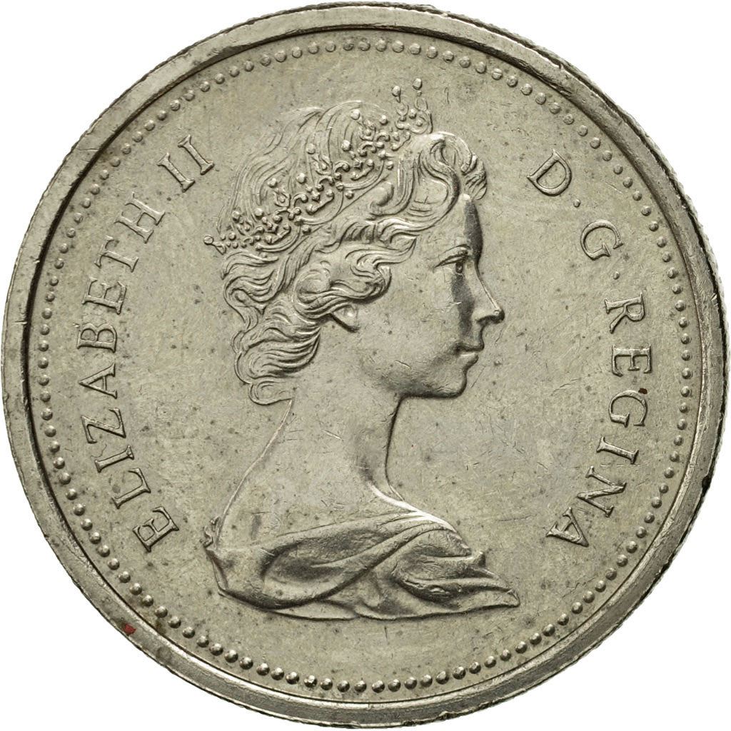 Kanada | 1 dolerio moneta | Nikelis | Antrasis portretas | KM:76.1; 76.2 | 1968–1976