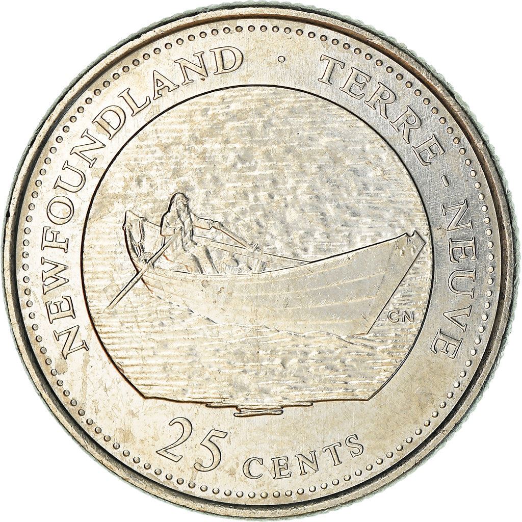 Canada | 25 Cents Coin | Nickel | Newfoundland | KM:213 | 1992