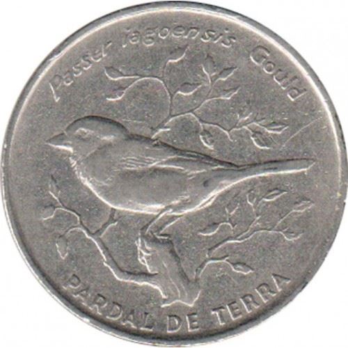 Cape Verde 50 Escudos Coin | Cape Verde Sparrow | KM37 | 1994