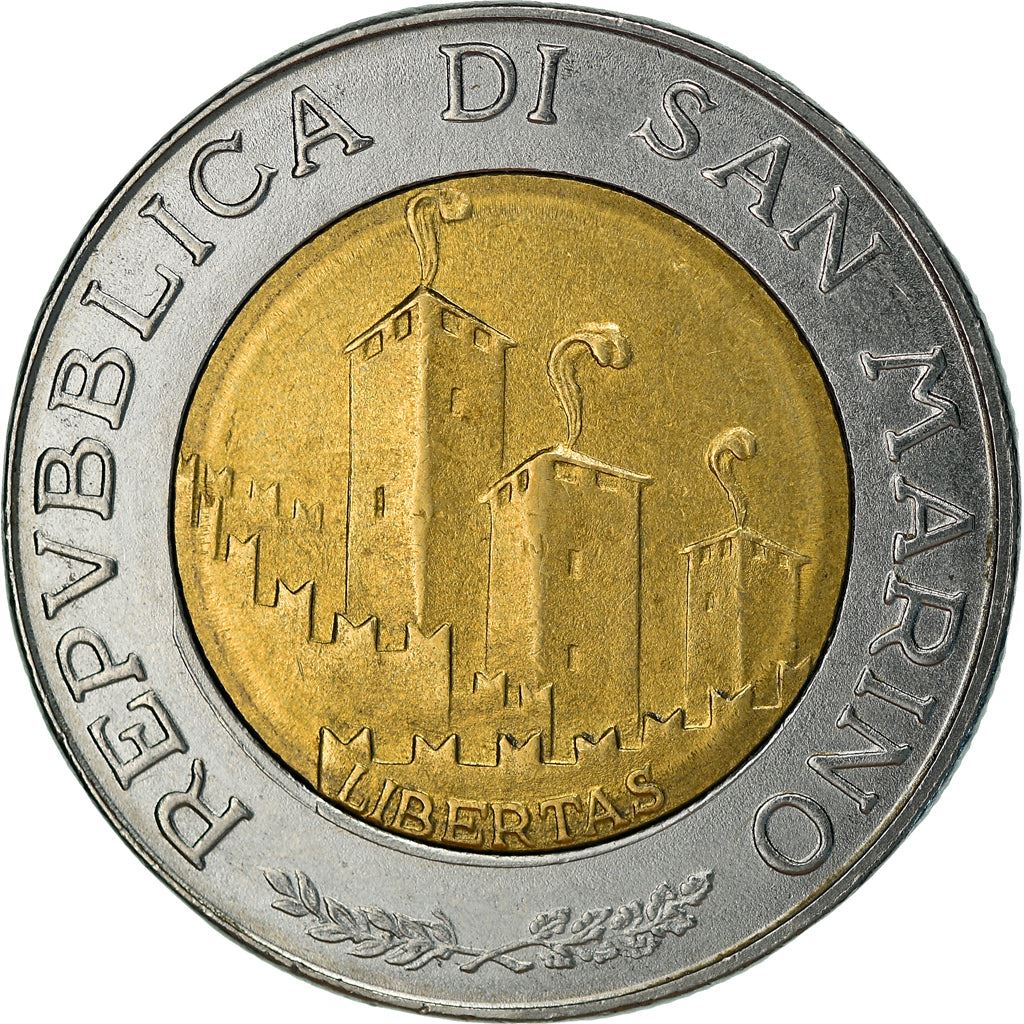 San Marino | 500 Lire Coin | Adveniat Regnum Viri | Km:301 | 1993