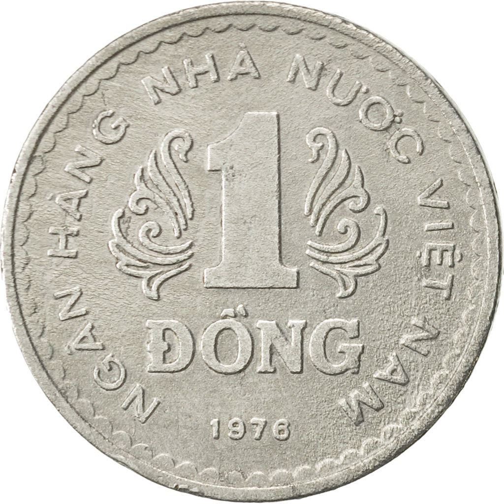 Vietnam | 1 Dong Coin | Aluminium | Coat of Arms | Km:14 | 1976