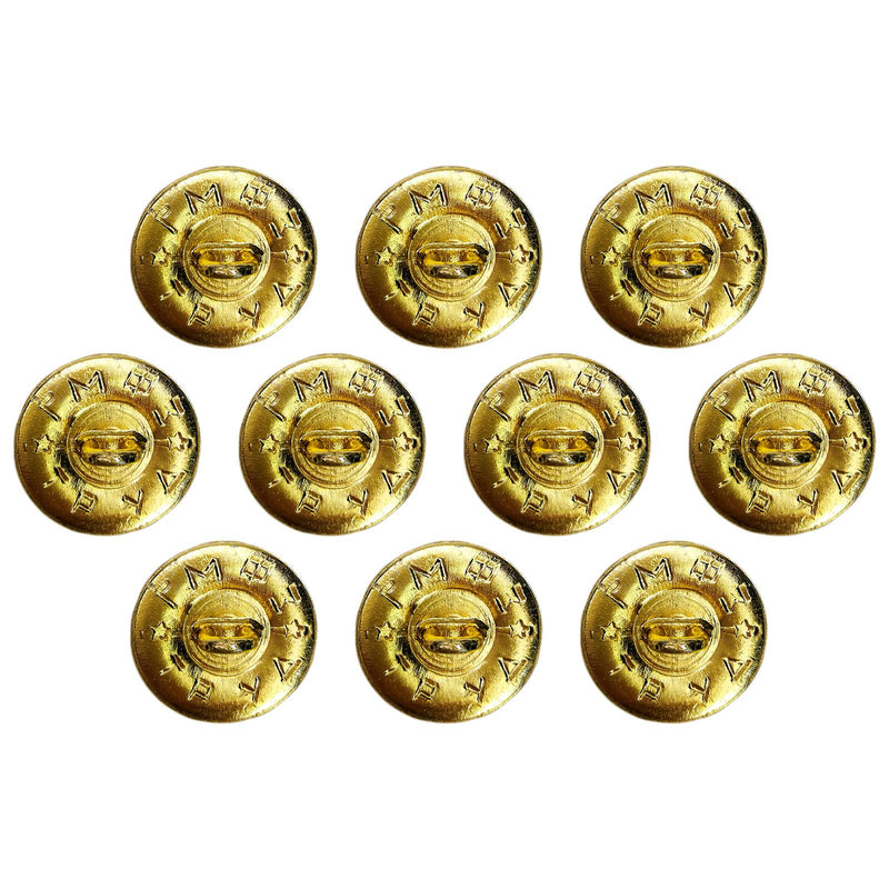 10 Soviet Union Army Gold Camouflage Buttons Star Hammer and Sickle for USSR Military Uniform 14 - 22mm