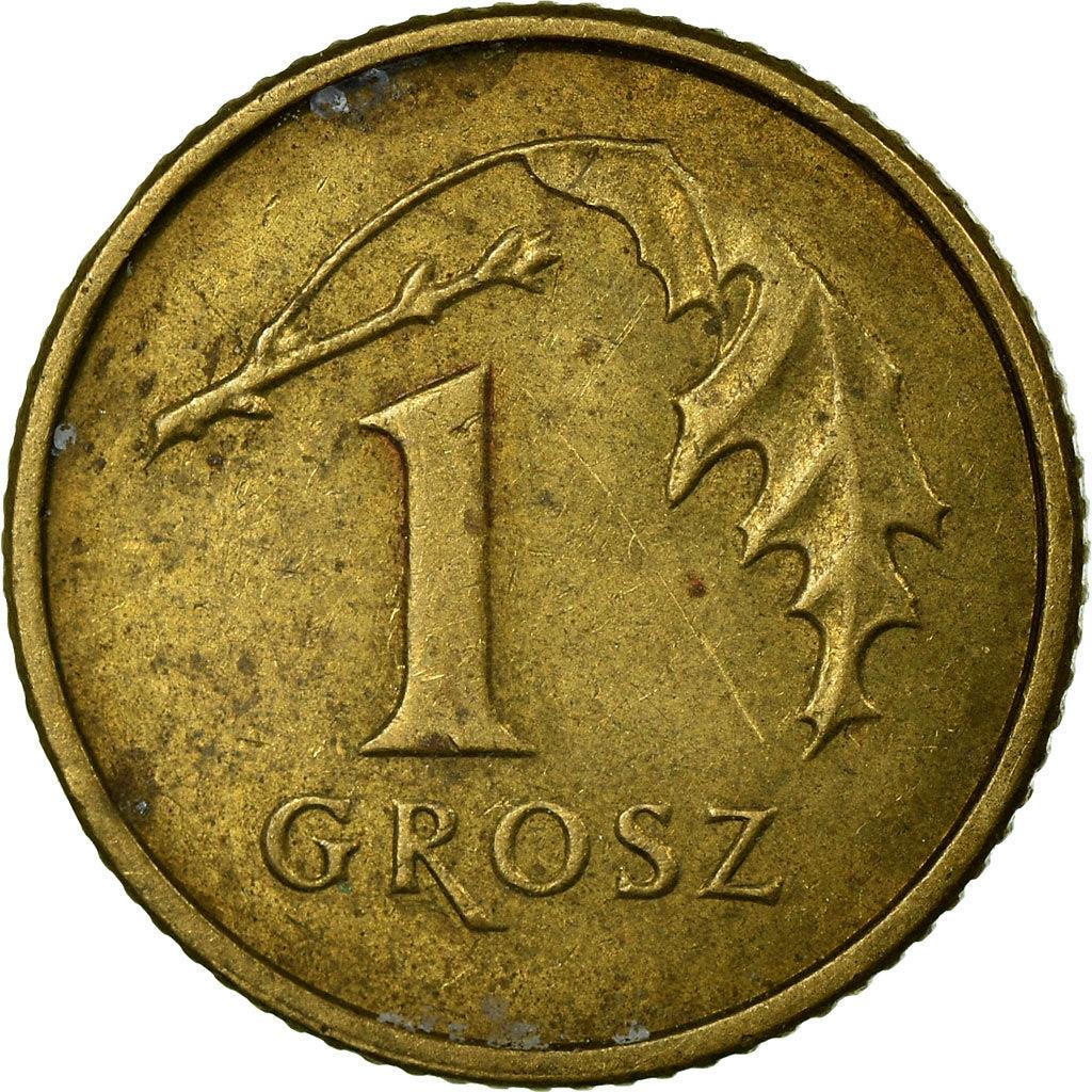 Polish 1 Grosz | 100 Coins | Oak Leaves | Eagle | Poland | KM276 | 1990 - 2014