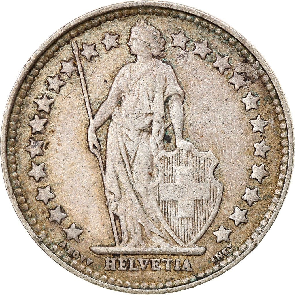 Switzerland Coin Swiss ½ Franc | Helvetia | KM23 | 1875 - 1967