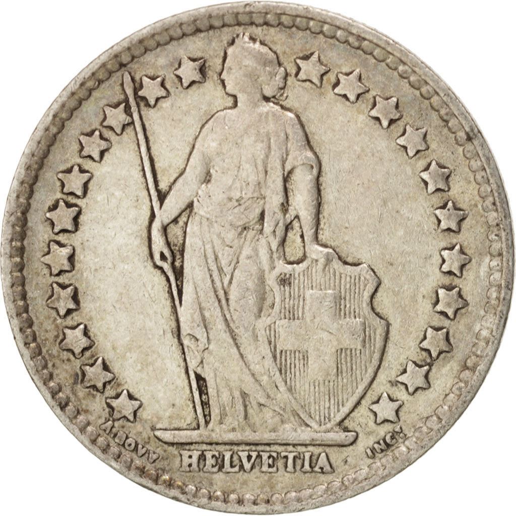 Switzerland Coin Swiss ½ Franc | Helvetia | KM23 | 1875 - 1967