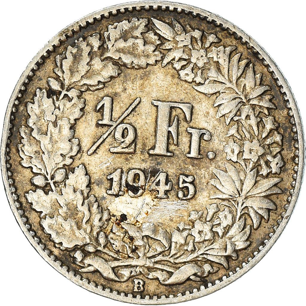 Switzerland Coin Swiss ½ Franc | Helvetia | KM23 | 1875 - 1967