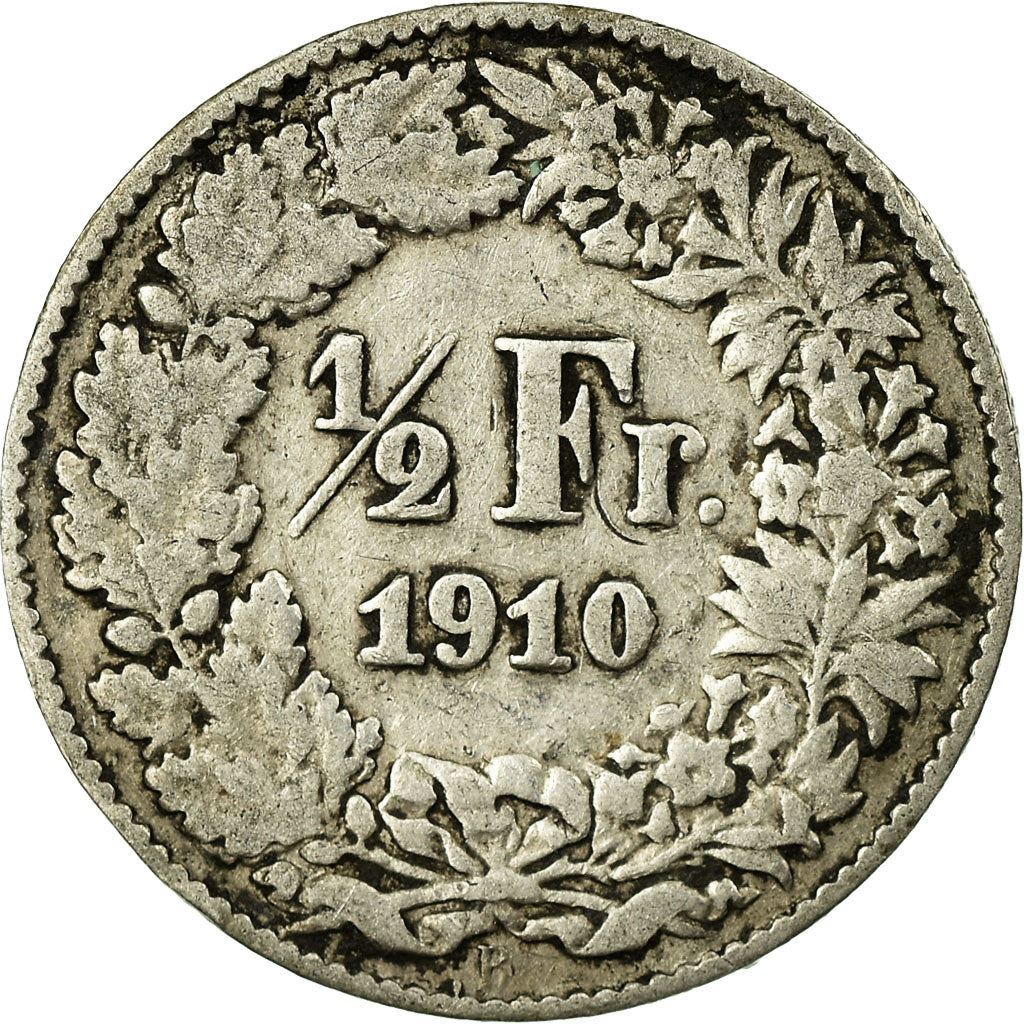 Switzerland Coin Swiss ½ Franc | Helvetia | KM23 | 1875 - 1967