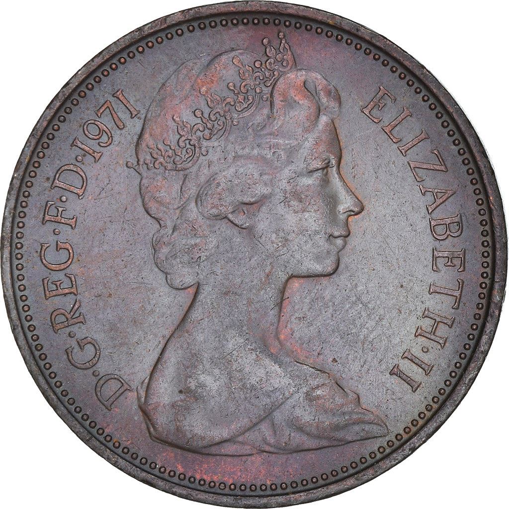 United Kingdom 2 New Pence | 100 Coins | Elizabeth II 2nd portrait | 1971 - 1981
